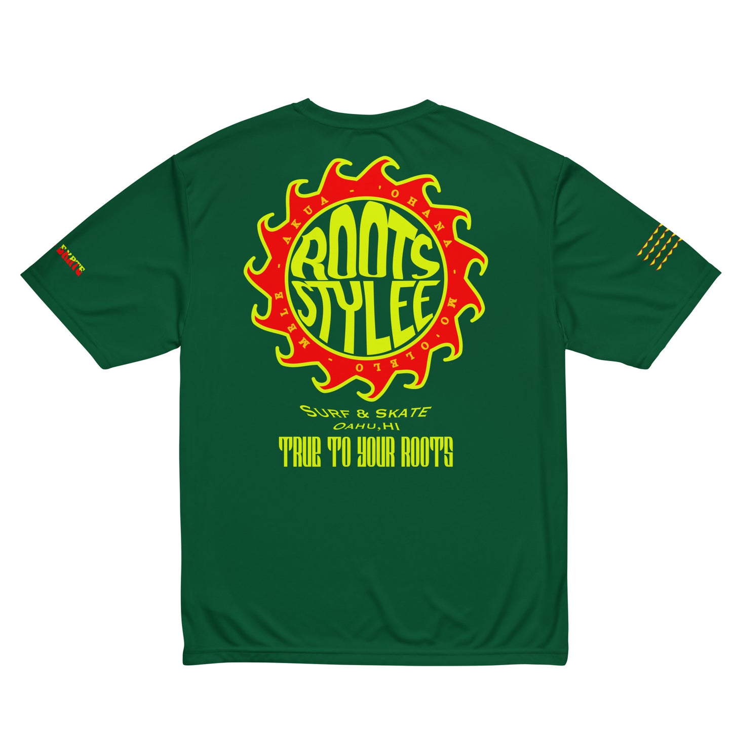 90’s Sun (Rasta) - Unisex performance crew neck t-shirt